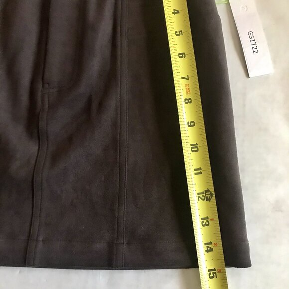 Good Luck Gem Brown Faux Suede Mini Skirt Size Small - Picture 5 of 5